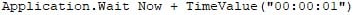 VBA Wait function Example 1 - Step 5