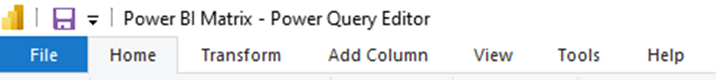 Power BI Desktop Installation - Edit Query ribbon