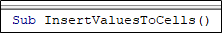 VBA Range Cells - Example 1 - Step 1