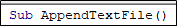 VBA Write Text File - Example 2 - Step 1