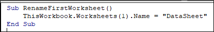 VBA ThisWorkbook Intro Example - code