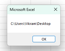 VBA ThisWorkbook - Example 1 - Step 5