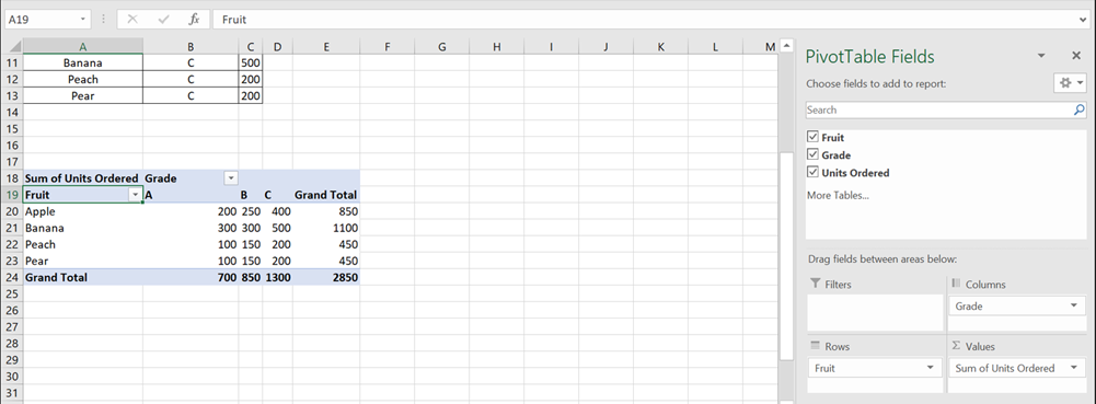 Pivot Table field Name not Valid - Example 4 - Updated