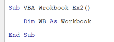 VBA Workbook - Example 2 - Step 3