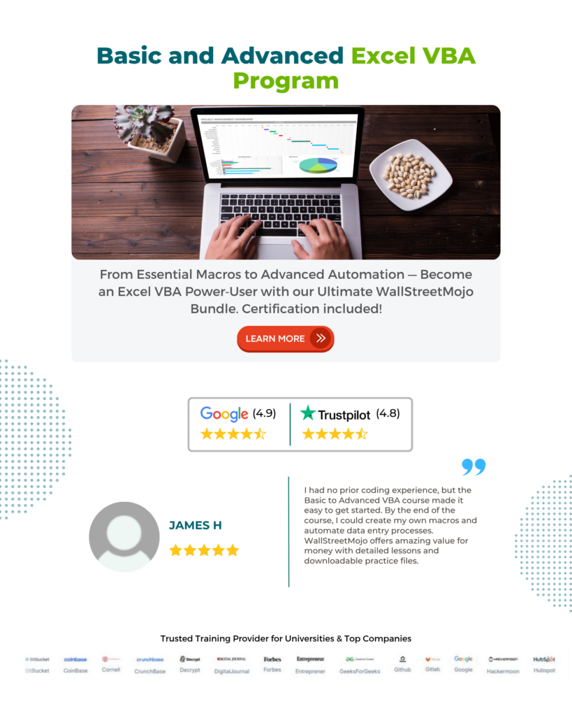 Basic and Advanced Excel VBA Program