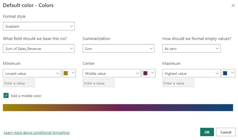 Power BI Treemap - Example 1 - Step 5