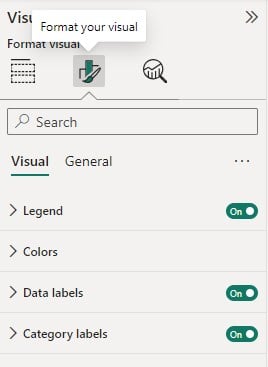 Power BI Treemap - Example 3 - step 2