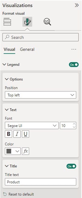 Power BI Treemap - customize - Step 4