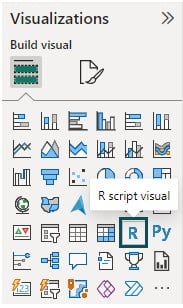 R scripts in Power BI - Step 2 - Icon