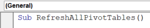 VBA Refresh Pivot Table in Excel - Examples, How to Auto-Refresh