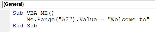 Uses of VBA ME - 2
