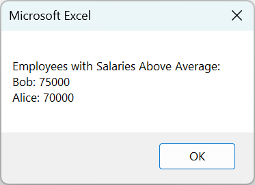VBA String Array in Excel - Example 2 - Step 12b