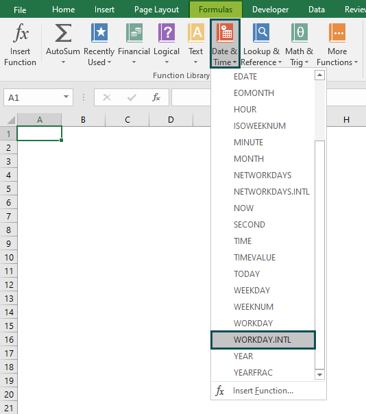 Access From The Excel Ribbon - Step-3