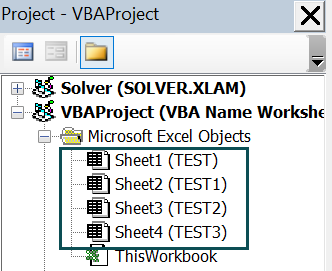 Excel - VBA Name Worksheet in Excel - Example 2 - Step 8b