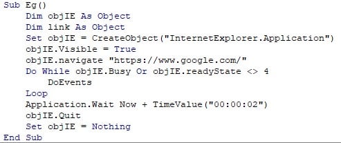 Excel VBA Web Scraping 1