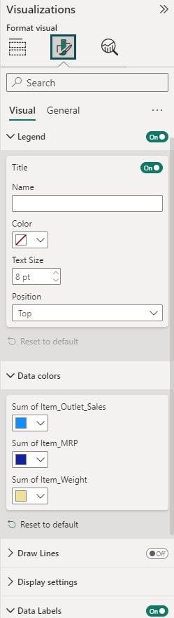 Power BI Radar Chart - Example 1 - Step 3