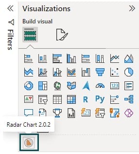 Power BI Radar Chart - create - Step 5