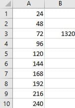 Range Variable in Excel VBA Example 2-8