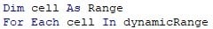 Range Variable in Excel VBA Example 3-4