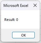 VBA On Error Goto - Example 1 - Output