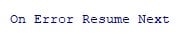 VBA On Error Goto - Example 1 - Step 2