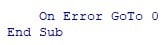 VBA On Error Goto - Example 1 - Step 5