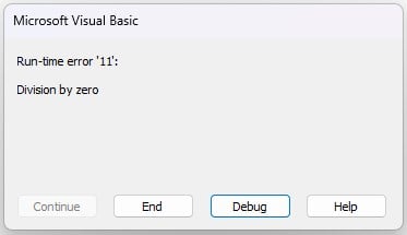 VBA On Error Goto - Example 2 - Step 5
