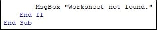 VBA On Error Resume Next Example 1-4