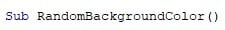 VBA Randomize - Example 2 - Step 1