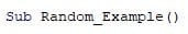VBA Randomize - Step 2