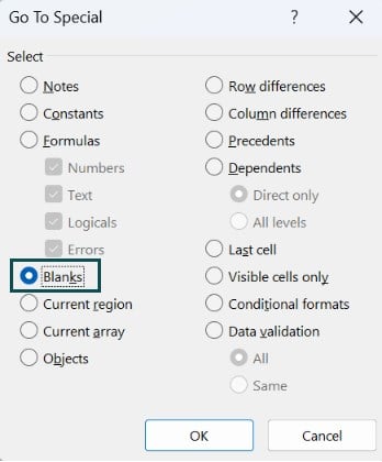 VBA XLUP - Use - Example 1 - Step 3