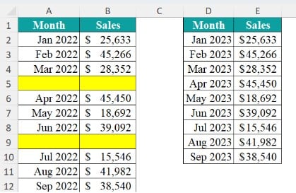 VBA XLUP - Use - Example 1