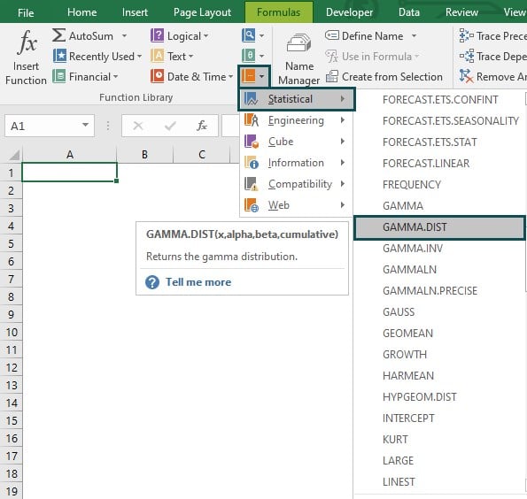 Access from the Excel ribbon Step 3
