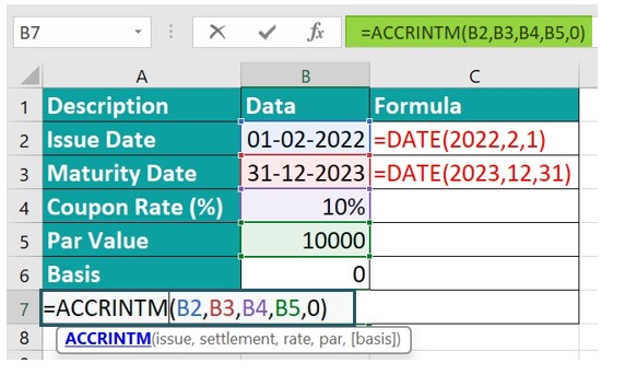 ACCRINTM Excel Example 1-1