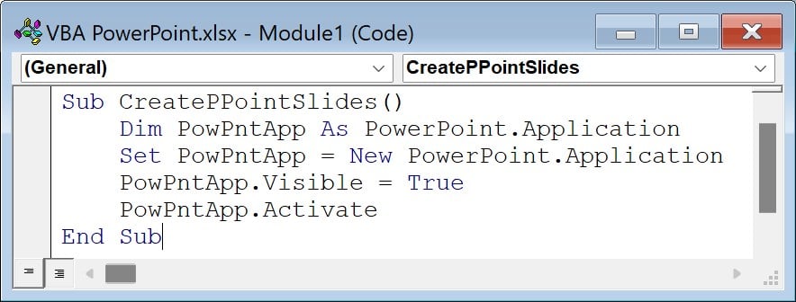 VBA PowerPoint-Definition