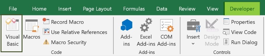 Developer - Visual basic