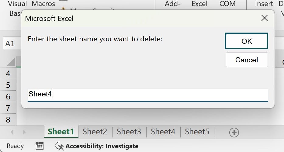 VBA Delete Sheet-Example-2-Step-7