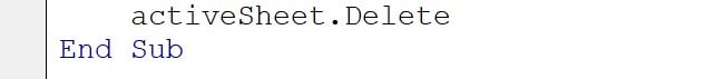 VBA Delete Sheet-Example-3-Step-4