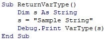 Excel VBA VarType Function 1
