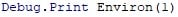 How to use Environ Function in VBA 1-4