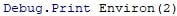 How to use Environ Function in VBA 1-5