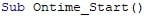 How to use VBA OnTime Step 1-3