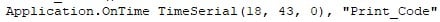 How to use VBA OnTime Step 1-4