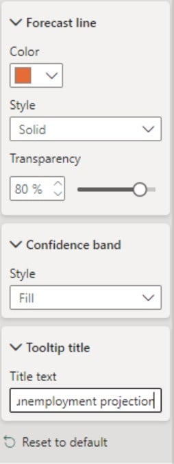 Power BI Forecast - Example 1 - Step 6