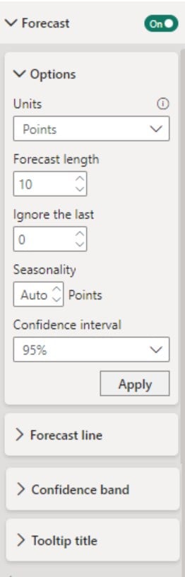 Power BI Forecast - Step 6