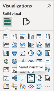 Power BI Smart Narrative - Page - Step 2