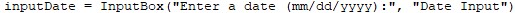 VBA Day Function - Example 1-2