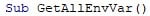 VBA Environ Example 1-1