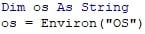 VBA Environ Example 2-10