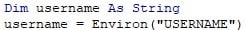 VBA Environ Example 2-11